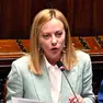 La premier Giorgia Meloni durante un intervento in parlamento