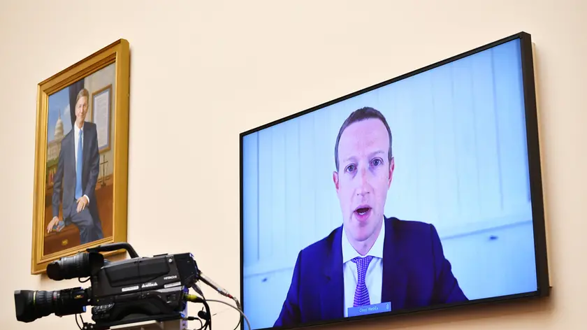 I guru delle Big Tech costretti a difendersi davanti al Congresso degli Stati Uniti dalle accuse di pratiche anticompetitive. Nella foto Mark Zuckerberg, CEO di Meta