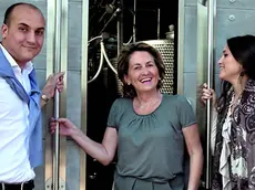 Patrizia Felluga con i figli Antonio e Caterina Zanon