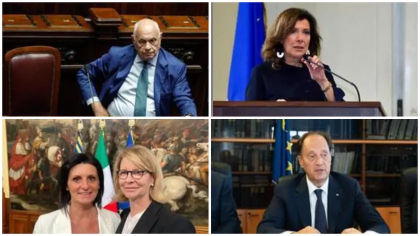 Carlo Nordio, Elisabetta Casellati, Vannia Gava e Sandra Savino, Luca Ciriani