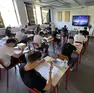 Studenti mentre sostengono l’esame di maturità