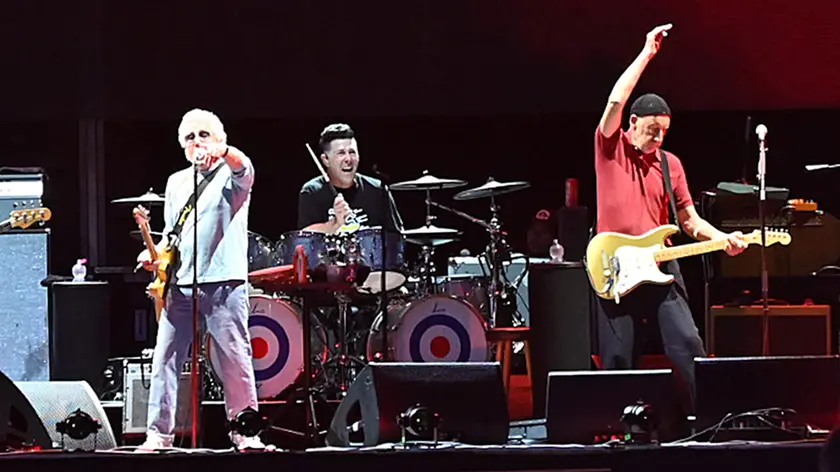 Un momento del concerto degli Who all’anfiteatro Camerini di Piazzola sul Brenta (foto Nicola Piran)