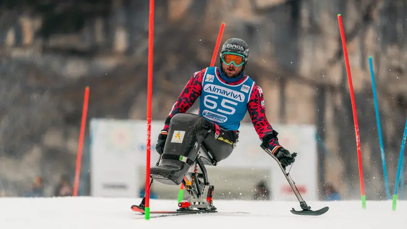 René De Silvestro, sciatore paralimpico di San Vito di Cadore