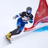 La bellunese Elisa Caffont, oro ai Mondiali in Engadina nello slalom parallelo a squadre con Maurizio Bormolini (Pentaphoto)
