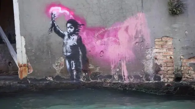 Il bambino migrante di Banksy