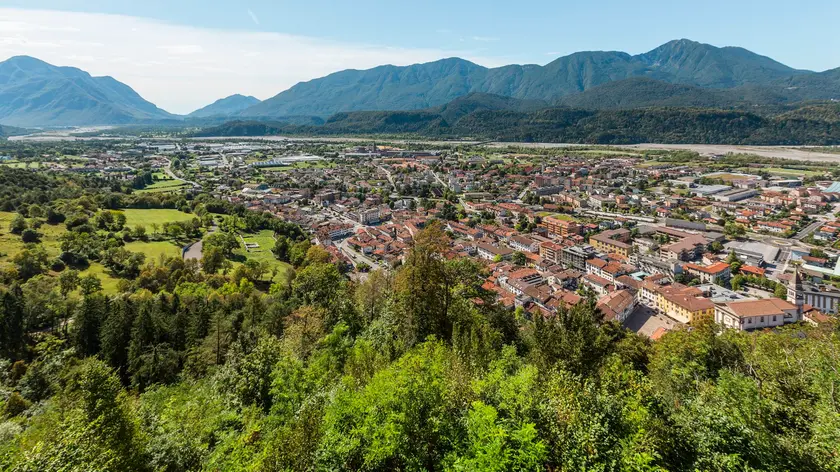 Una veduta di Tolmezzo, in provincia di Udine