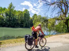 In bici sulla Restera (ph Elisabetta Perrone)