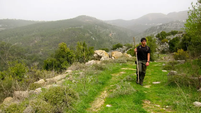 Un giovane pastore sulle colline vicino ad Aytoule, nel Libano meridionale (Melissa Wall / Flickr)