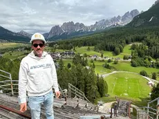 Il dg di Ecoedile, Enzo Nembrini, in cima al trampolino