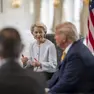 Il presidente Usa Donald Trump e la presidente della Commissione europea Ursula von der Leyen
