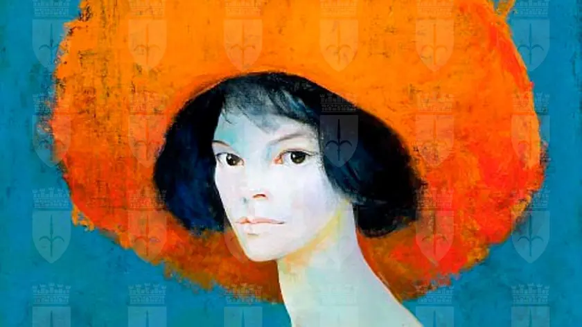 Leonor Fini, Autoritratto-Dama dal cappello rosso (1968), Museo Revoltella, Trieste