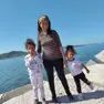 Elisa Nebbia con le sue bambine