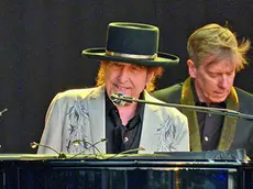 Bob Dylan sul palco. Foto Agf