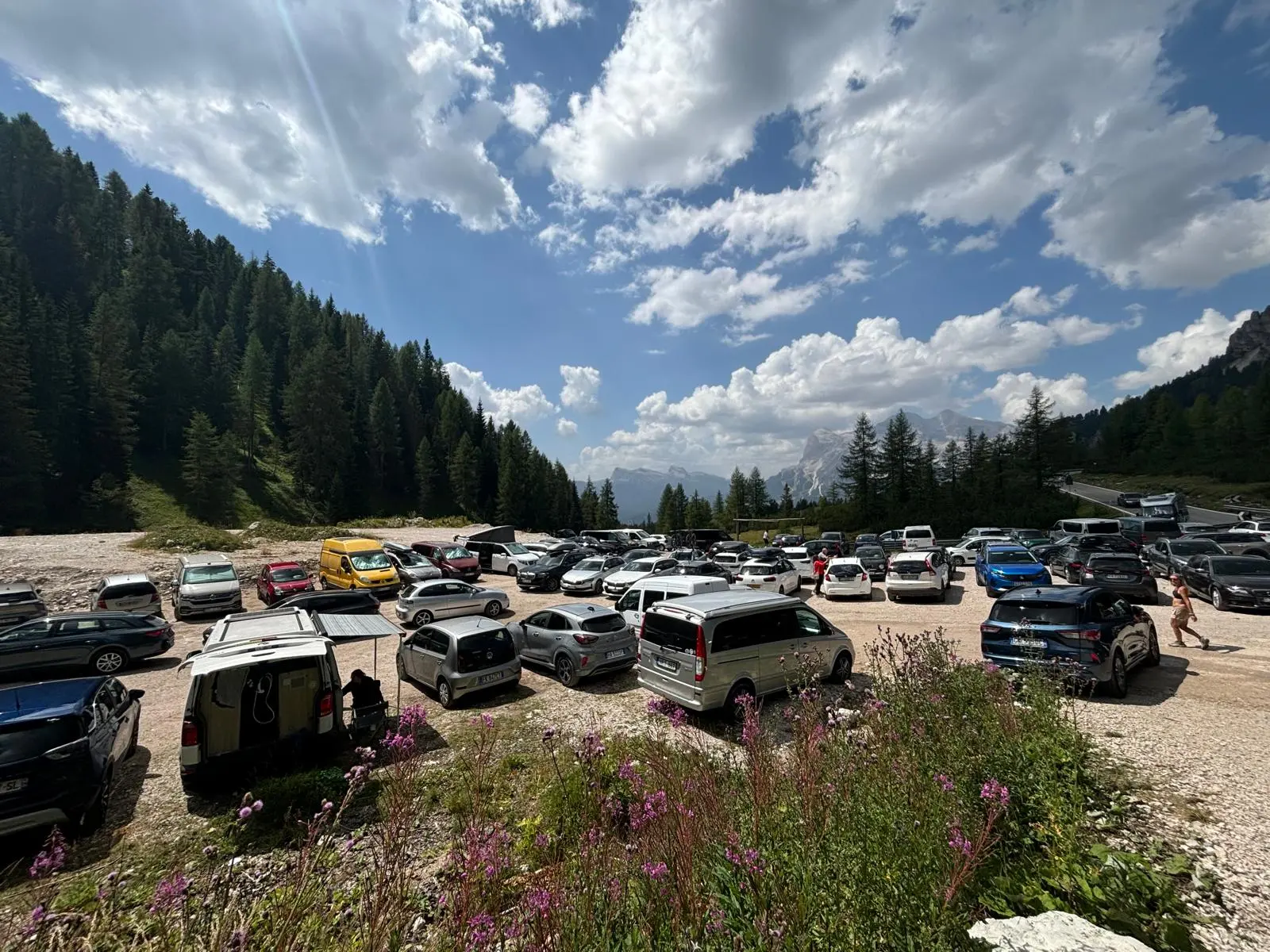 Il park alla partenza è completamente esaurito