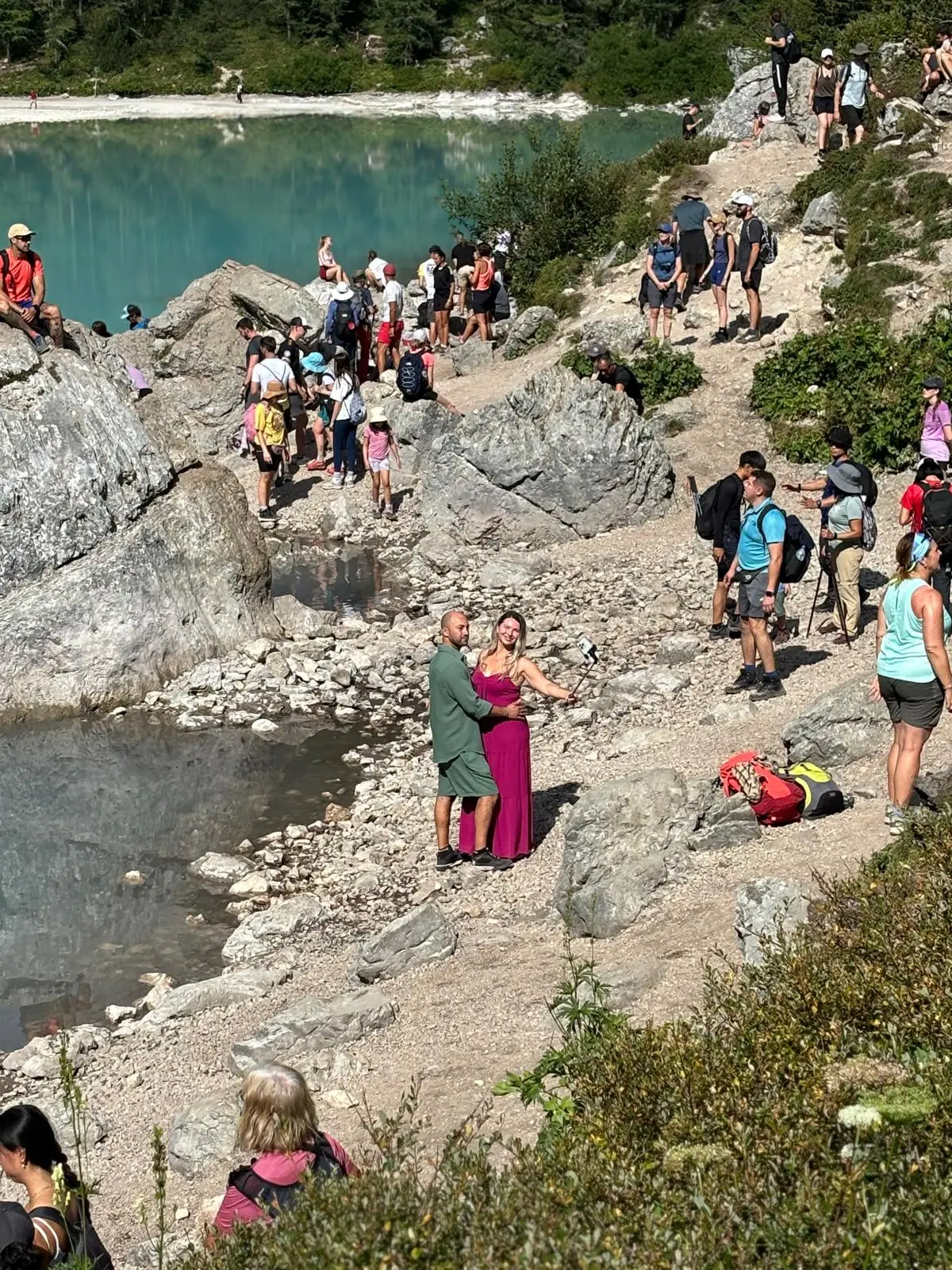 Turisti al Sorapiss