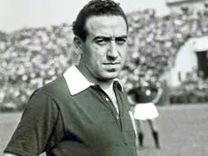 Romeo Menti con la maglia del Grande Torino