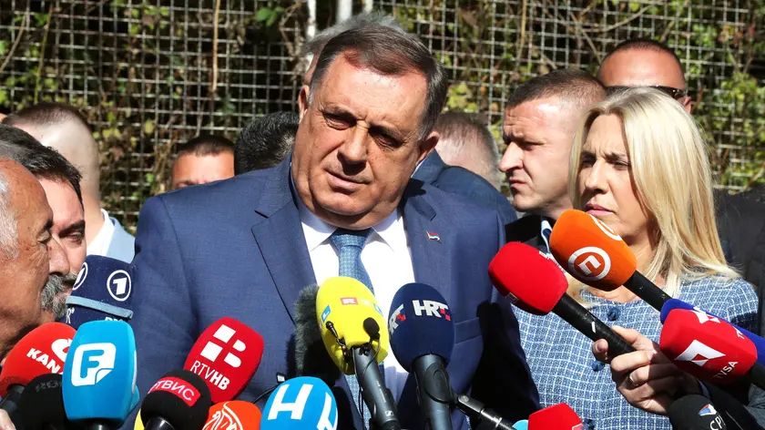 Milorad Dodik, presidente della Repubblica Srpska, regione della Bosnia a maggioranza serba