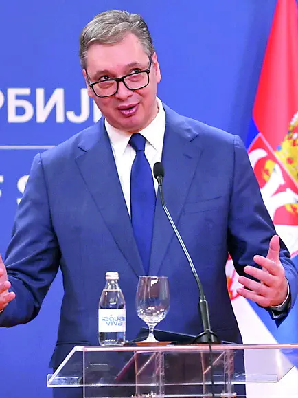 Il presidente della Serbia, Aleksandar Vučić
