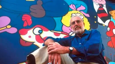 Il fumettista Altan con la Pimpa, che compie 50 anni