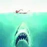 La locandina di Lo squalo, il film del 1975 diretto da Steven Spielberg