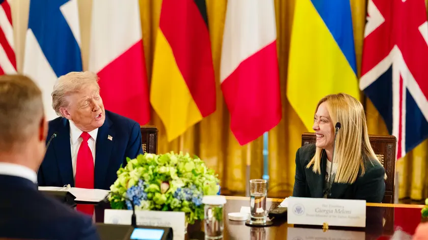 Il presidente degli Stati Uniti Donald Trump e la premier italiana Giorgia Meloni alla Casa Bianca