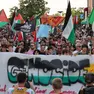 La manifestazione dei ProPal alla Mostra del Cinema di Venezia