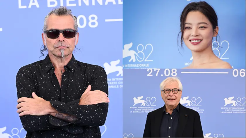 Piero Pelù, Xin Zhilei e Nino d'Angelo sul red carpet