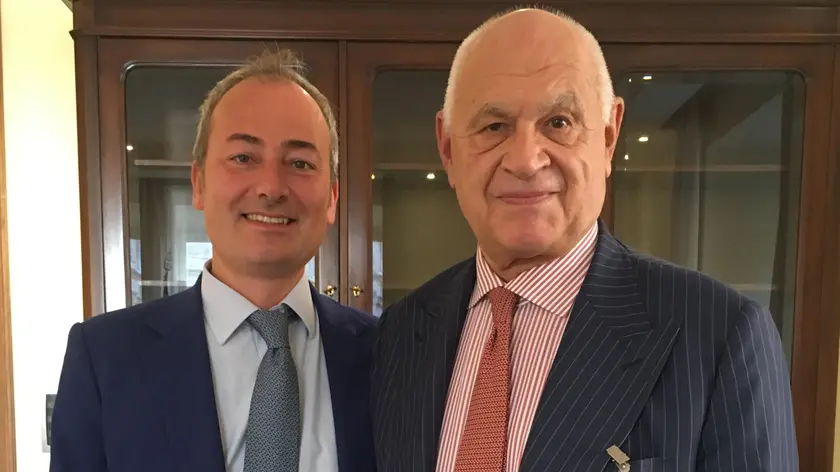 Il senatore leghista padovano Andrea Ostellari con Carlo Nordio