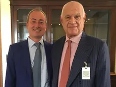 Il senatore leghista padovano Andrea Ostellari con Carlo Nordio
