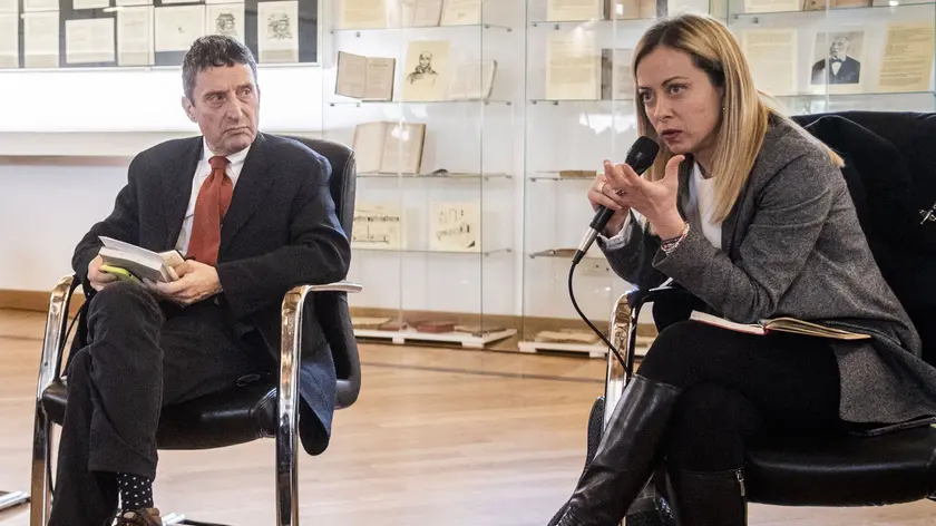 Pietrangelo Buttafuoco e Giorgia Meloni