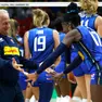 La gioia di Julio Velasco e Miriam Sylla al termine della finale