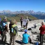 Il gruppo di studiosi, esperti e volontari sulla Marmolada