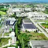Una veduta aerea dell'area produttivo-commerciale di Reana del Rojale