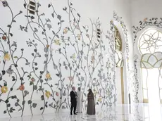 Una recente immagine della moschea Zayed ad Abu Dhabi, nella cui costruzione è stato usato il marmo altoatesino di Lasa
