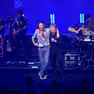 Renzo Rosso e Jovanotti sul palco alla festa dell'imprenditore Veneto