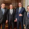 Il bosniaco Dodik, il russo Lavrov e i serbi Vučić e Dačić