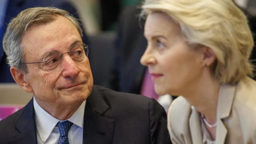 Mario Draghi e Ursula von der Leyen