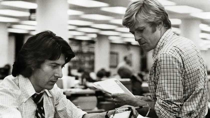 Dustin Hoffman e Robert Redford, 1976 Warner Tutti gli uomini del presidente