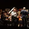 Rumiz con la European Spirit of Youth Orchestra. Foto Bruni