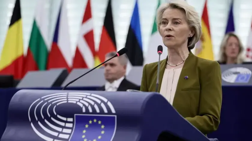 La presidente della Commissione europea, Ursula von der Leyen
