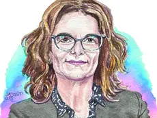 Maria Gabriella Lusi nel ritratto di Massimo Jatosti