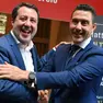 Matteo Salvini e Roberto Vannacci, insieme a Pontida