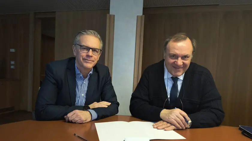 Il vicepresidente di Fidimpresa Friulveneto Cristian Vida e il presidente Massimo Zanon