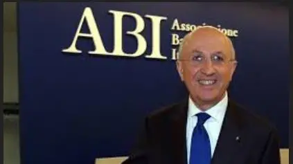 Il presidente dell'Abi Antonio Patuelli
