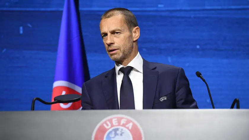 Il presidente dell'Uefa Aleksander Čeferin