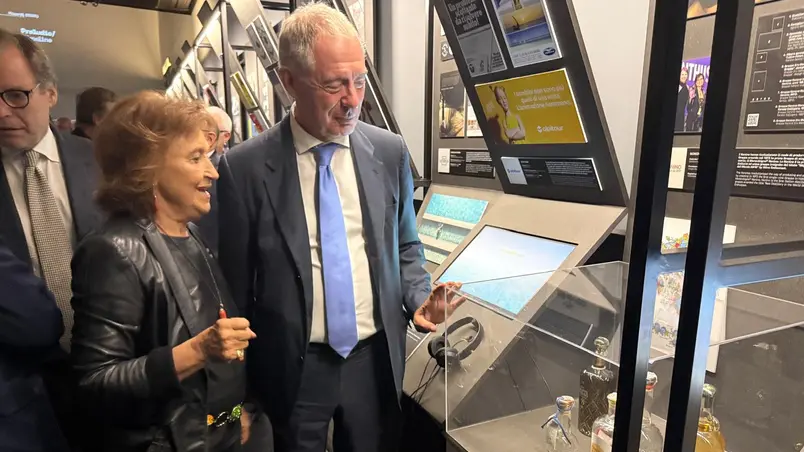 Giannola Nonino con il ministro Urso all'inaugurazione della rassegna