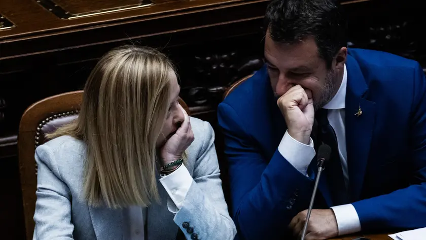 Giorgia Meloni e Matteo Salvini