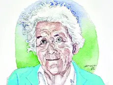 Paola Del Din nel ritratto di Massimo Jatosti