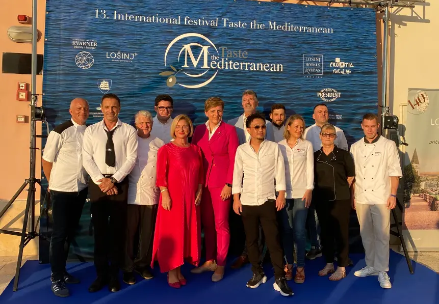 Foto di gruppo a Taste the Mediterranean evento internazionale a Lussino