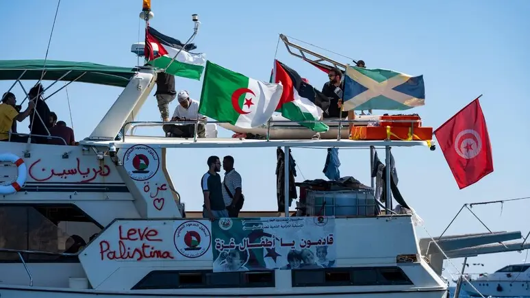 Una delle imbarcazioni della Flotilla